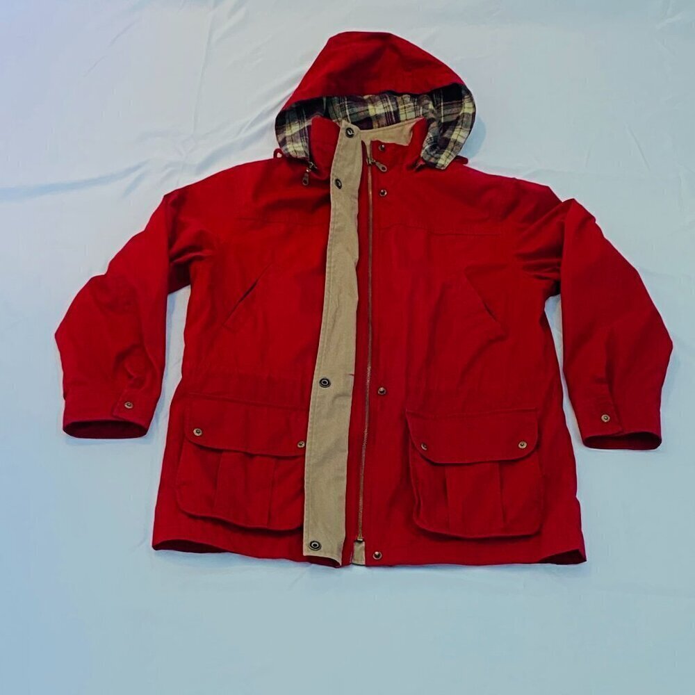 Westbound red barn coat Medium plaid flannel - Picture 2 of 7